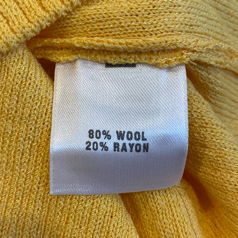 Vintage St. John Yellow Santana Knit Women's Jacket and Tank Top Set, S, Preppy - Picture 7 of 16